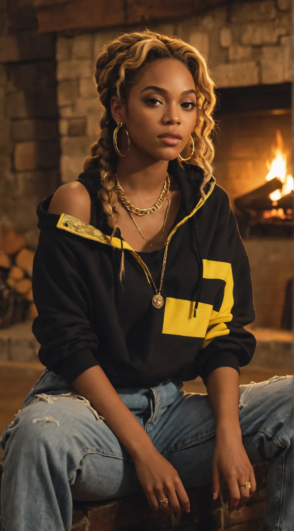 ai character: Queen Bee ♀️ background