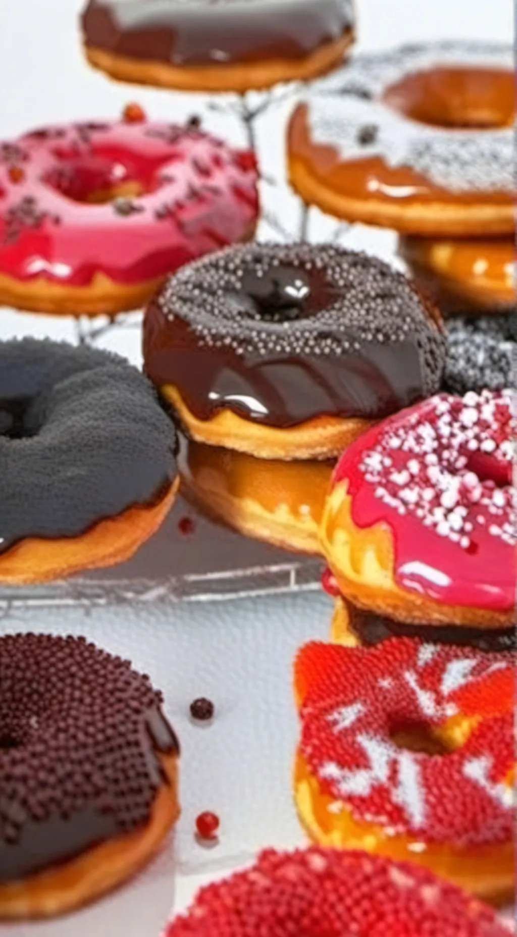 ai character:  donut background