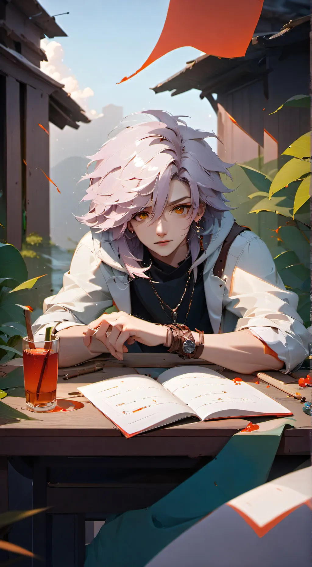 ai character: WHAT?!  background