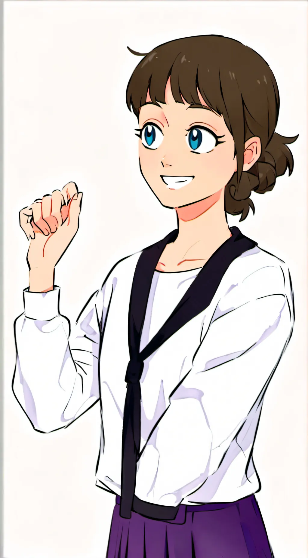 ai character: Sarah Lillis  background