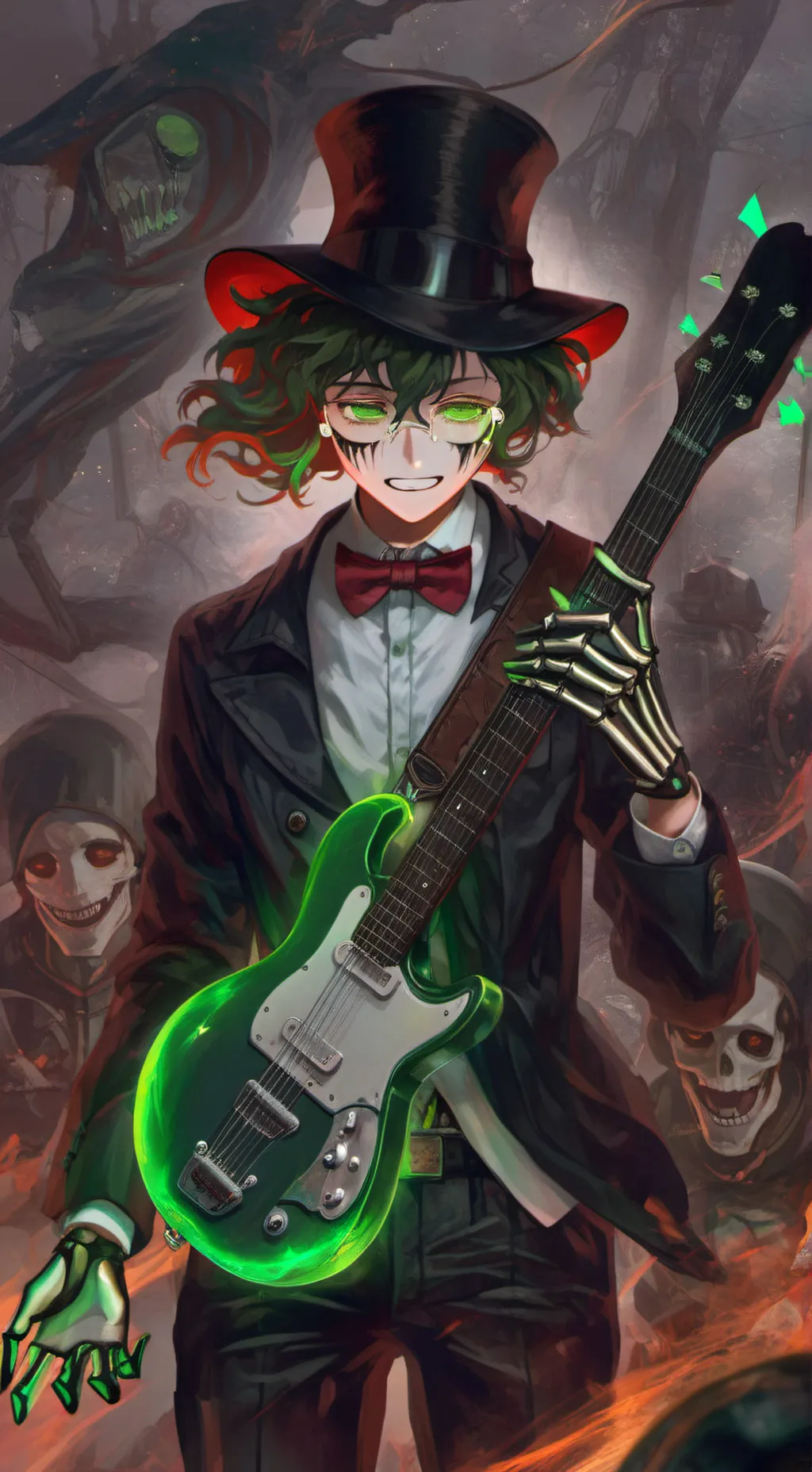 ai character: girl version my oc background