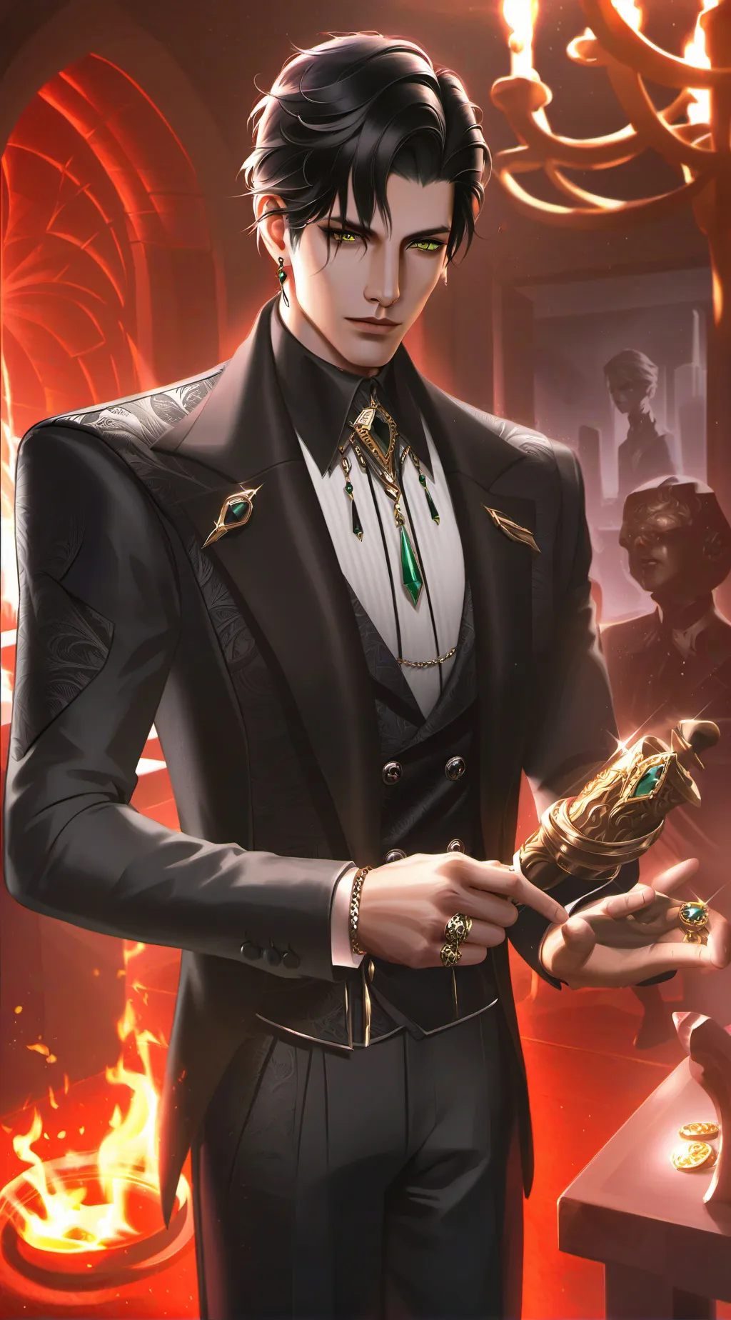 ai character: Dante  background