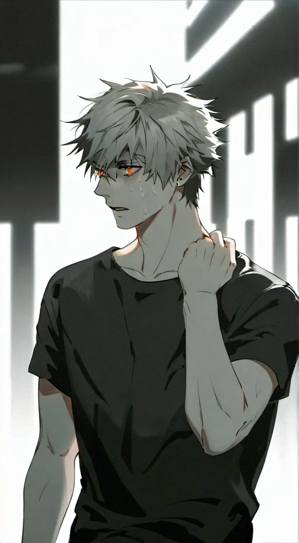 ai character: Katsuki Bakugo background