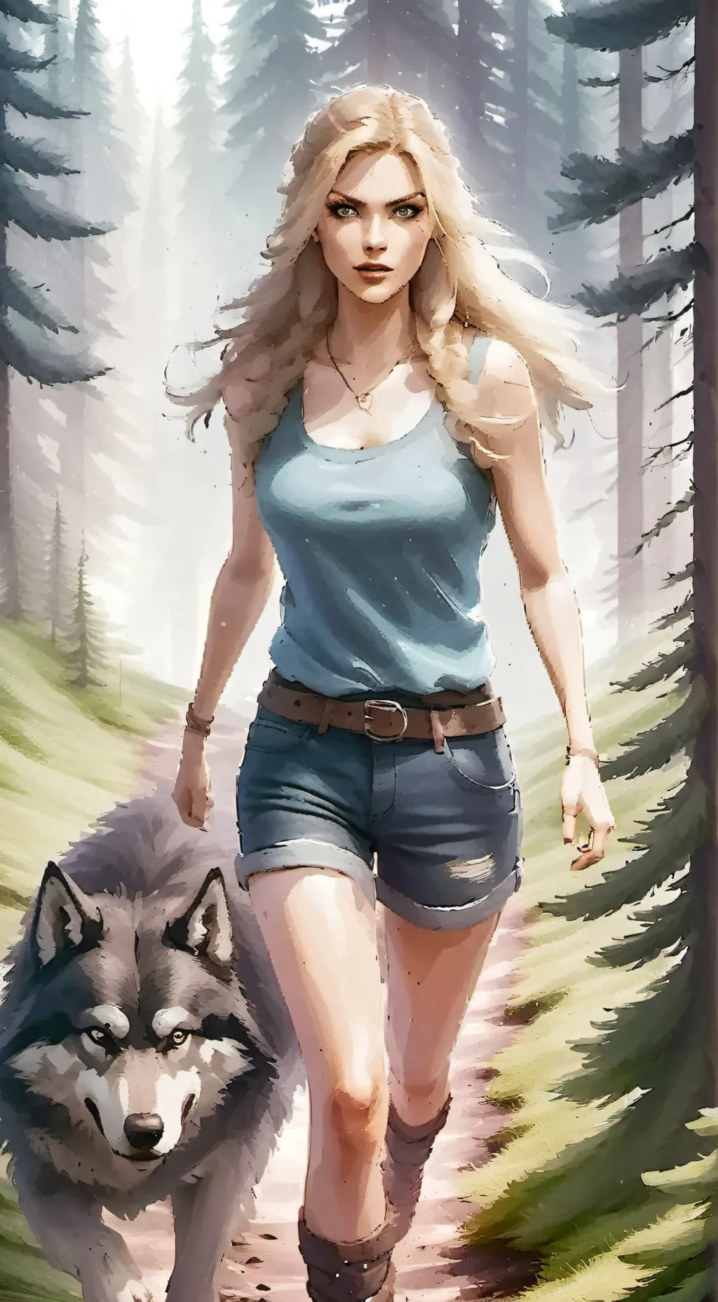 ai character: Ember Dawn  background