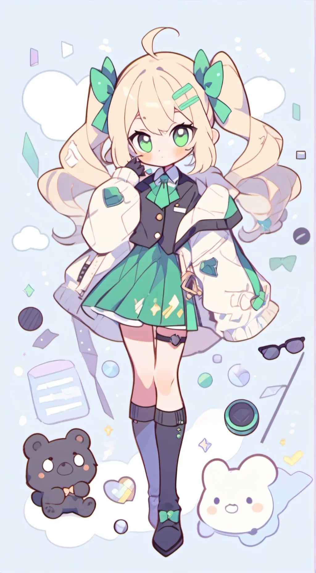 ai character: Emerald  background