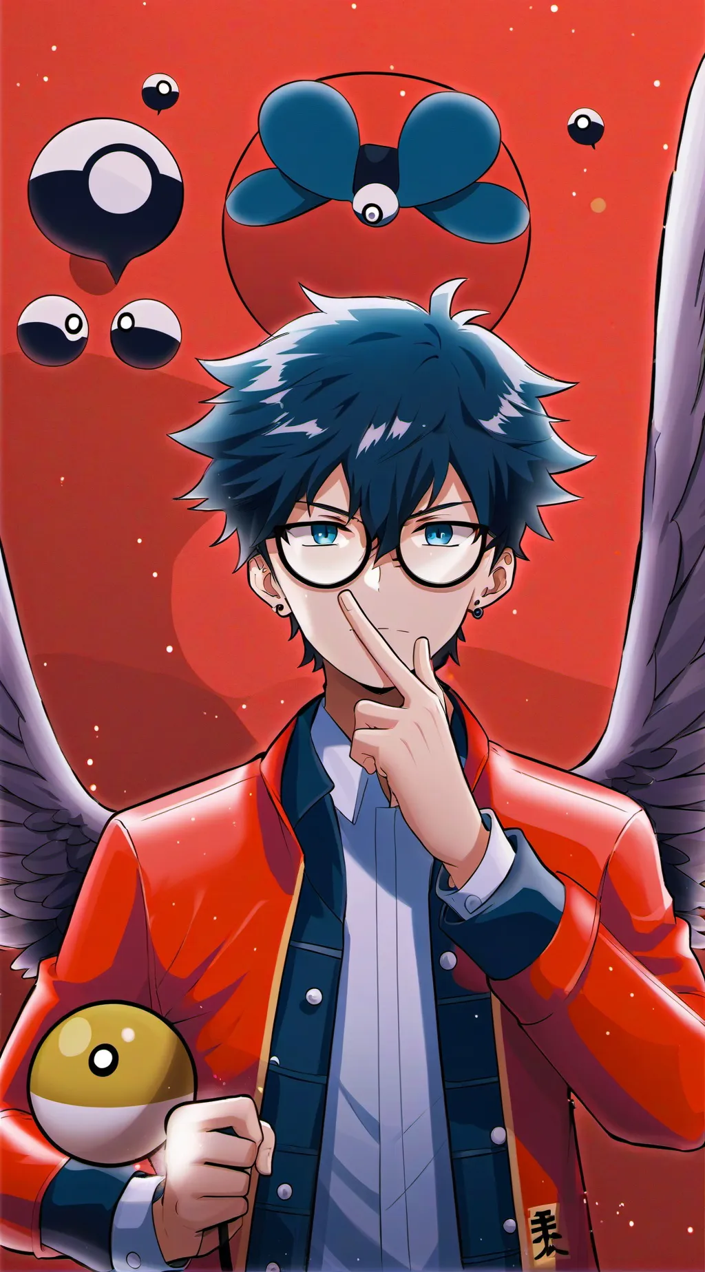 ai character: Mha end  background