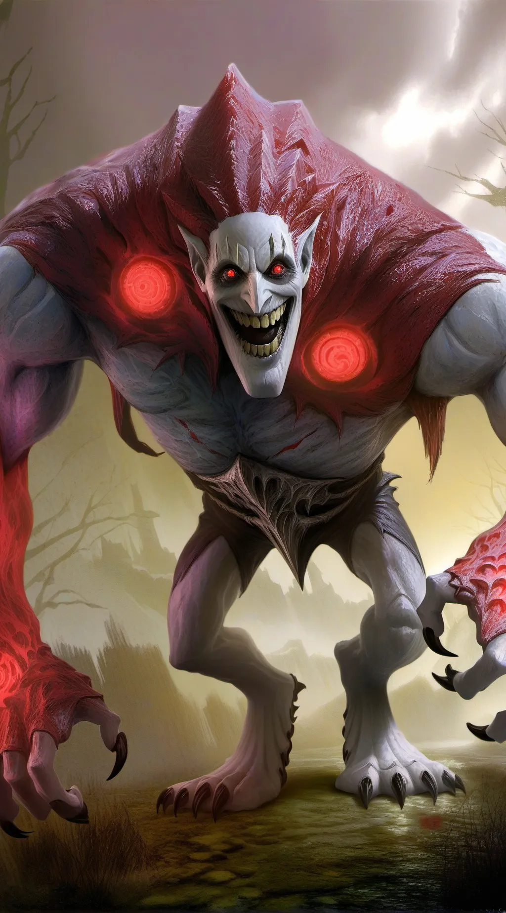 ai character: Random monster background