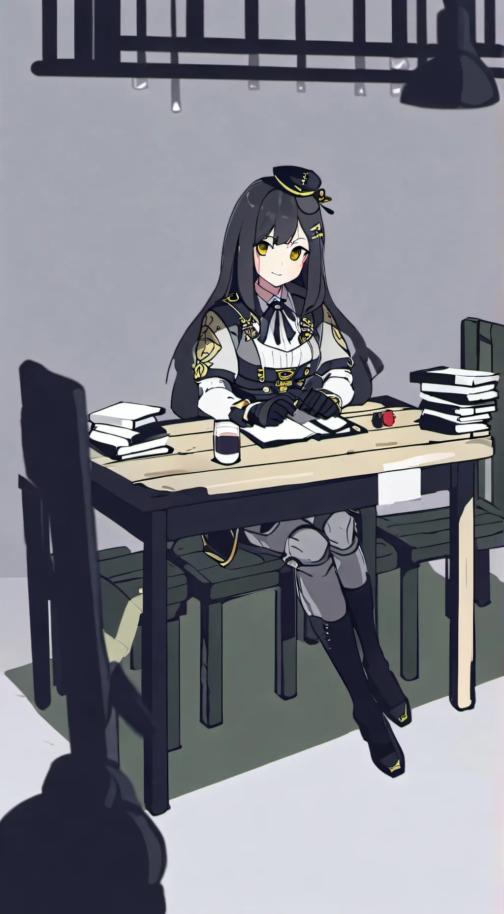 ai character: the interrogation  background