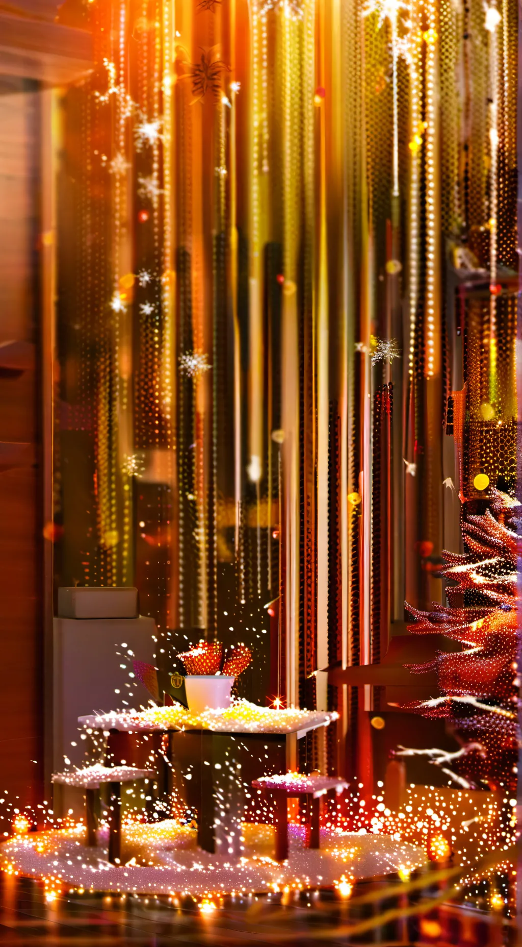 ai character: Новый год:) background