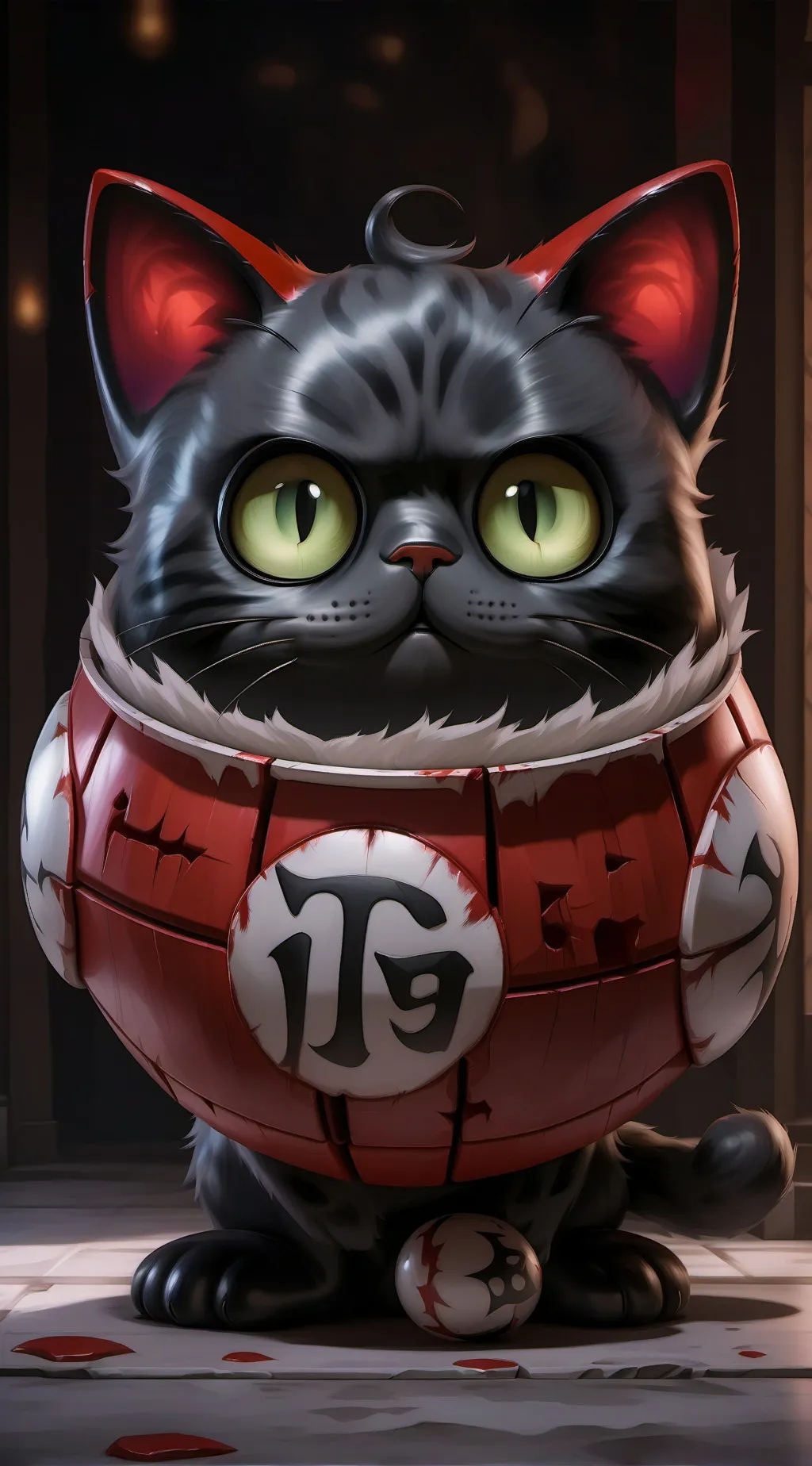 ai character: Killer cat background