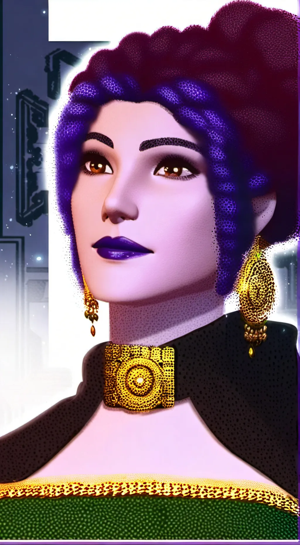 ai character: ballora  background