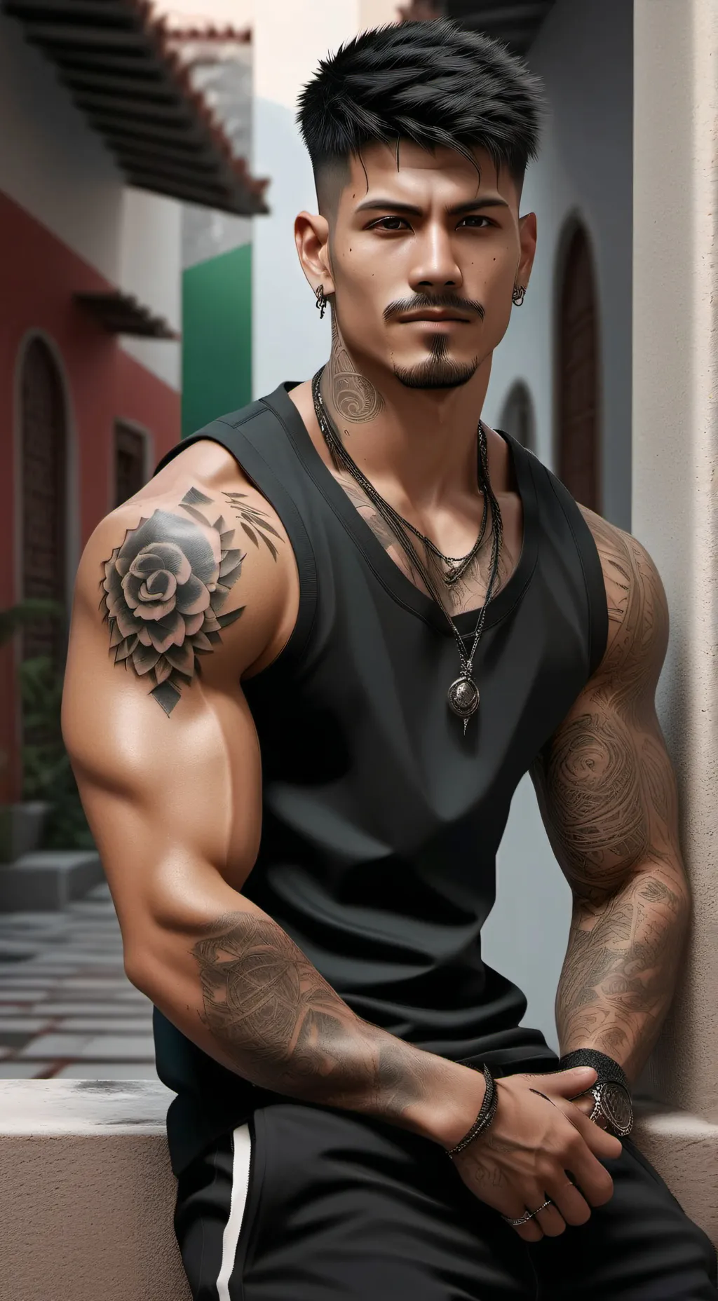 ai character: Antonio  background