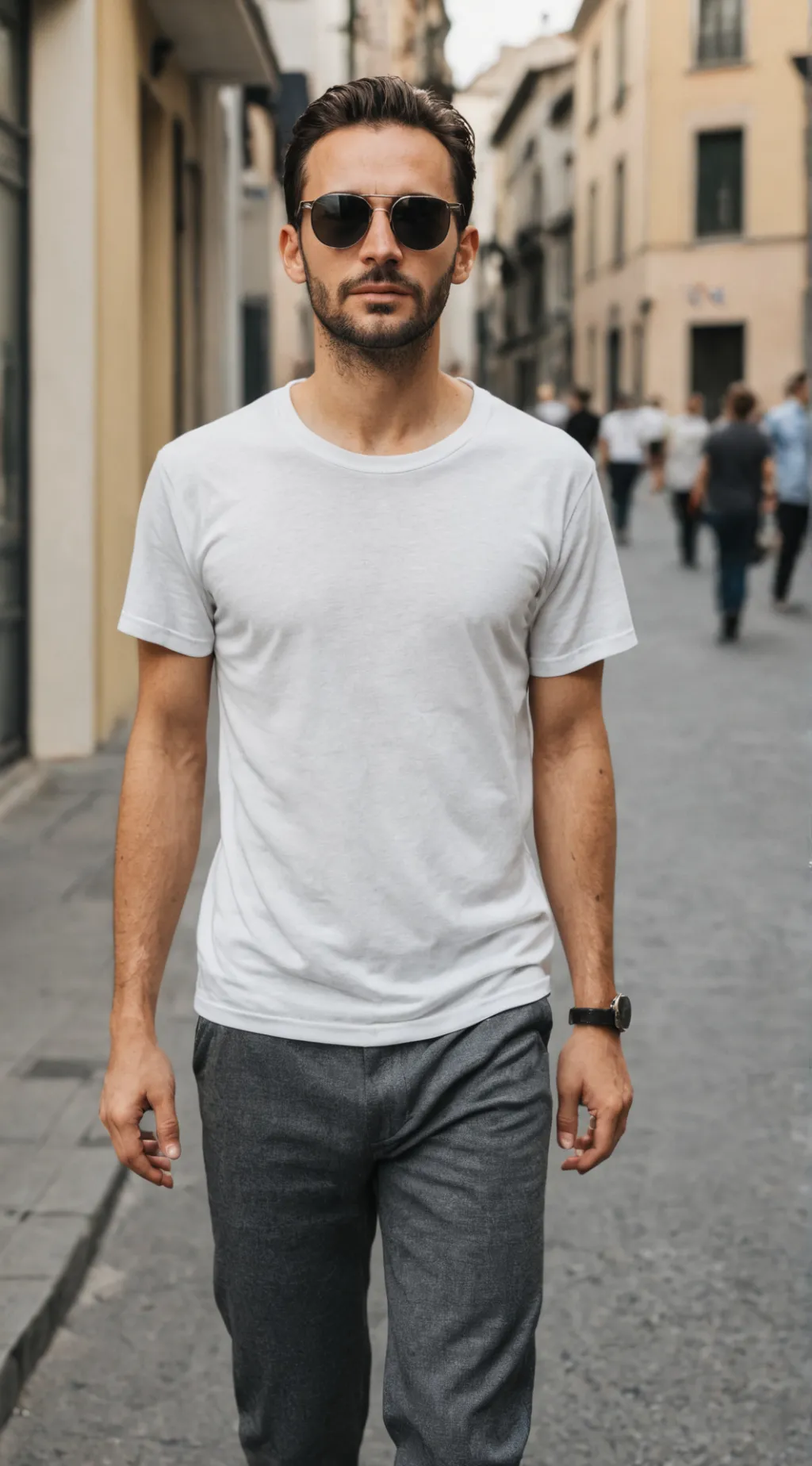 ai character: Man background