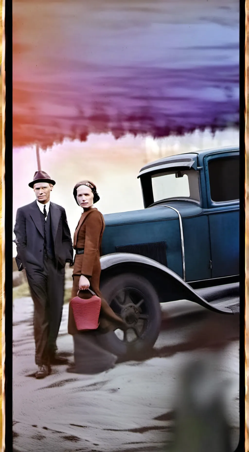 ai character: Bonnie and clyde background