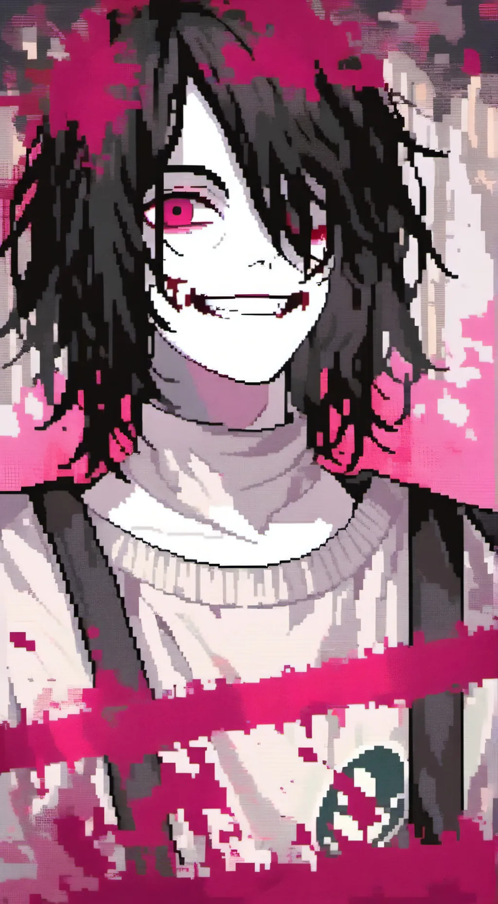 ai character: ~Jeff the killer~  background