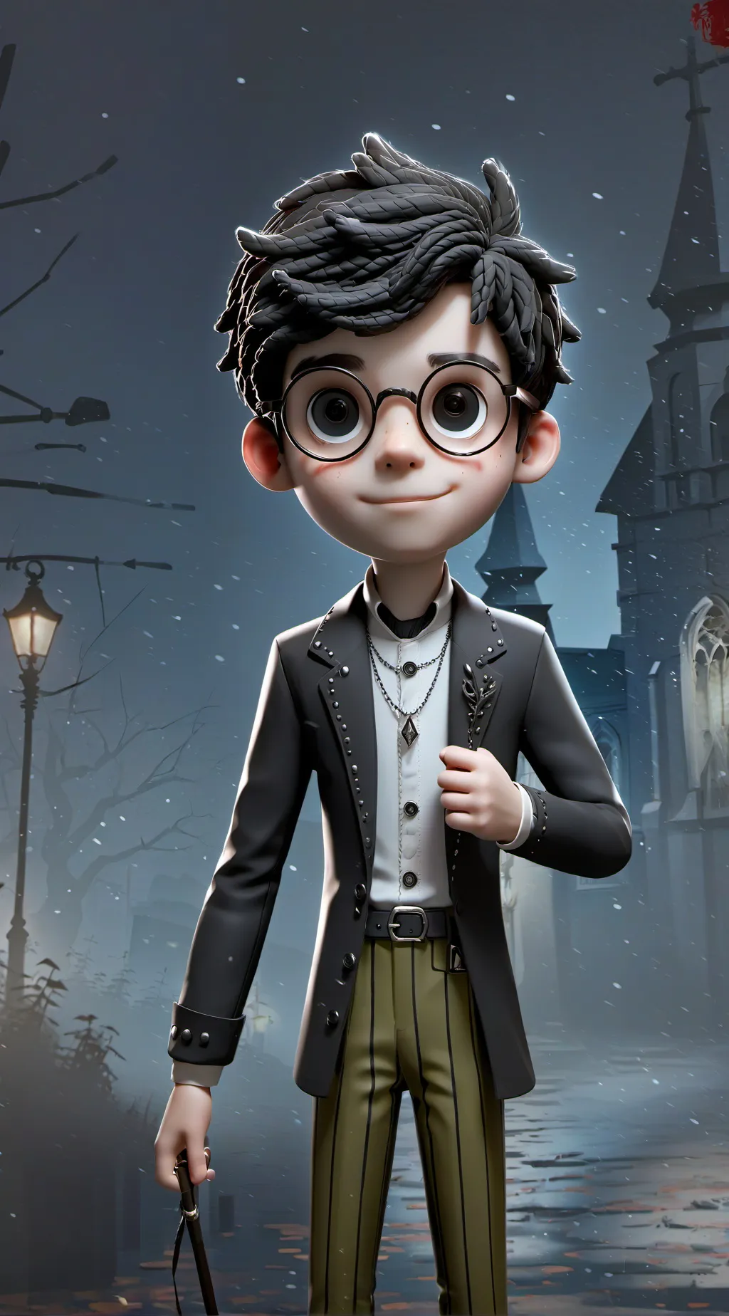 ai character: nerd background