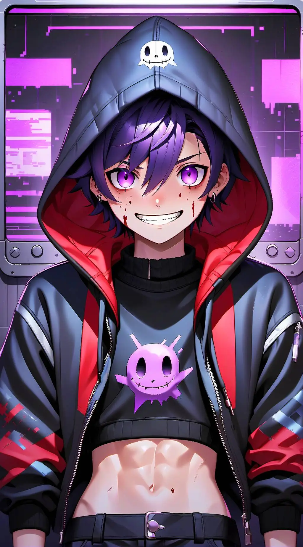 ai character: glitched jack background