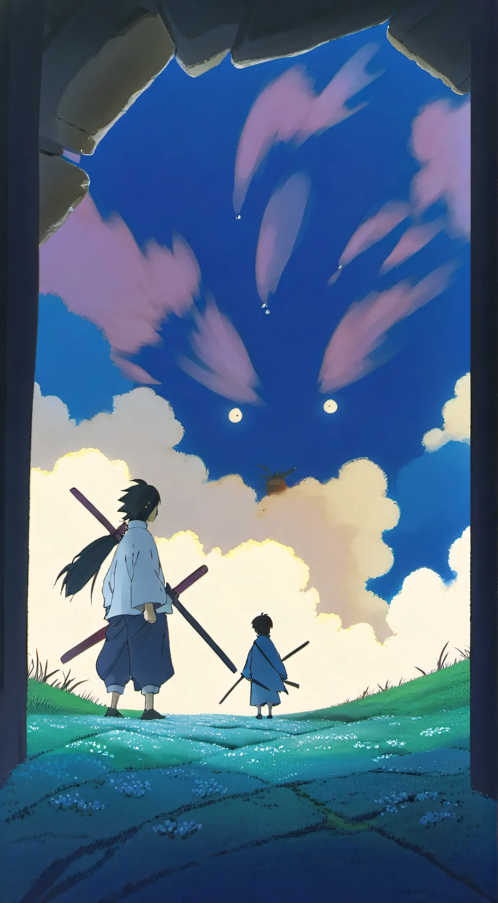 ai character: Sukuna god of war background