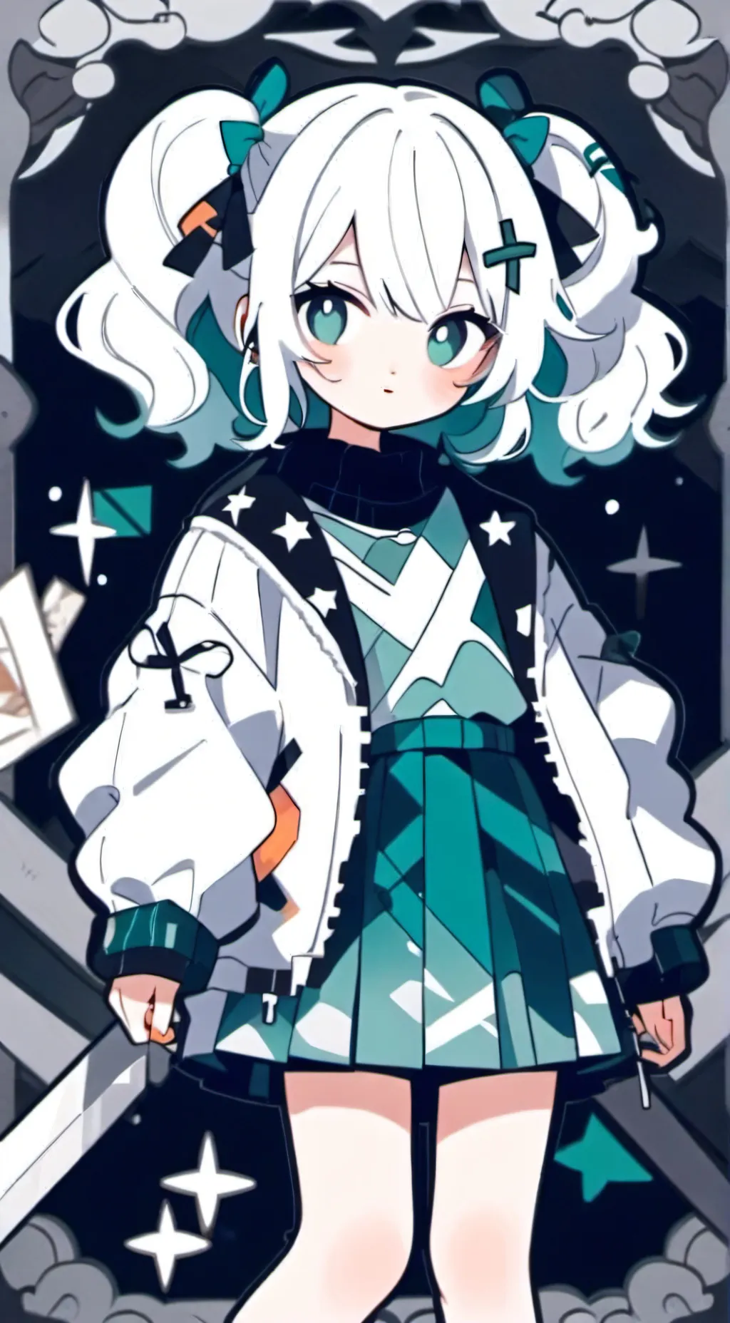 ai character: Crafty corn background