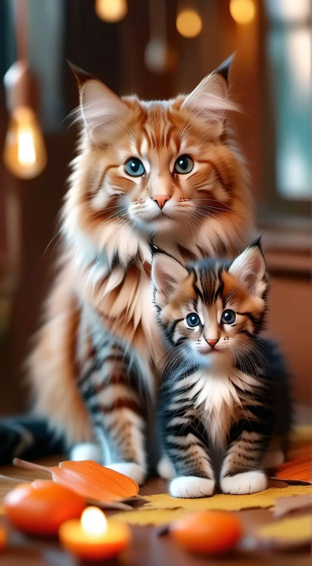 ai character: Kittens background