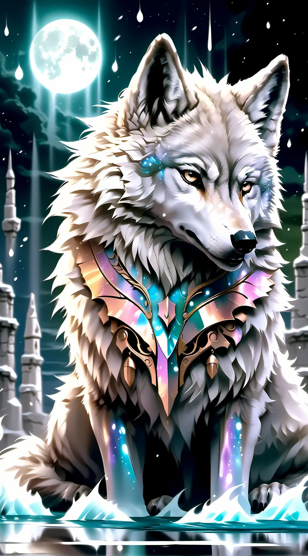 ai character: wolf background