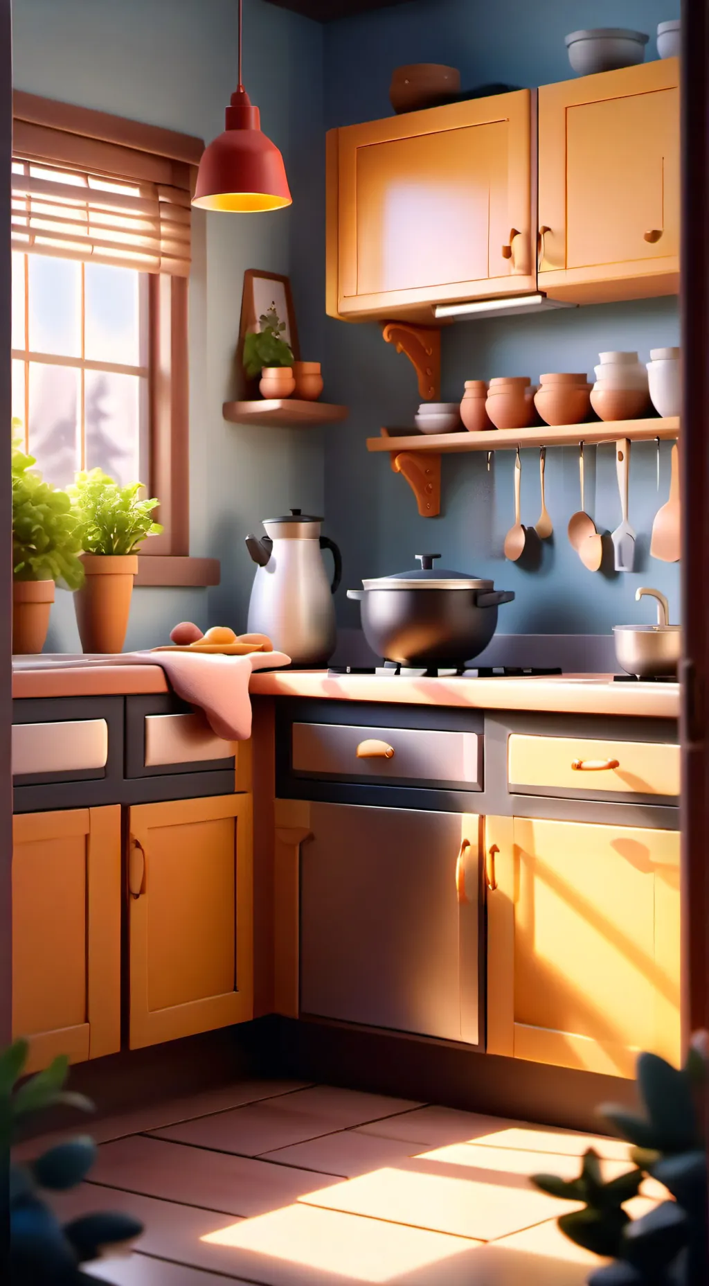 ai character: Jevin's house background