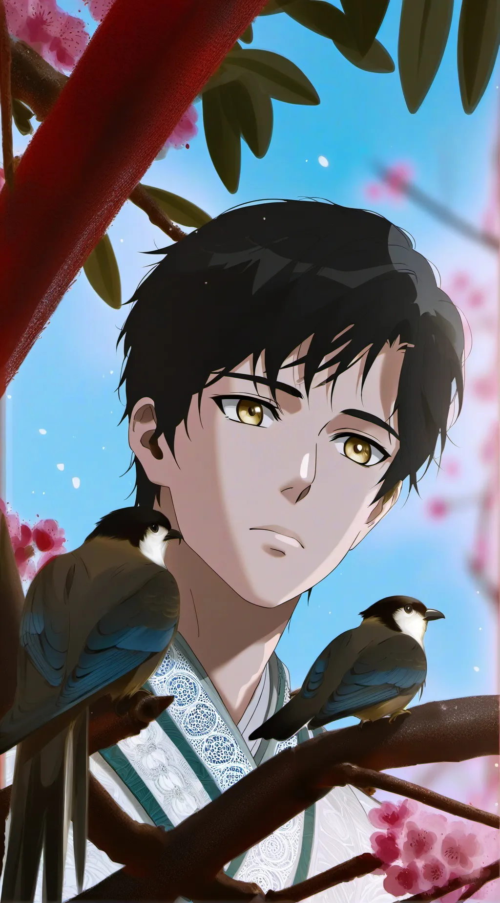 ai character: sabito x tomioka background