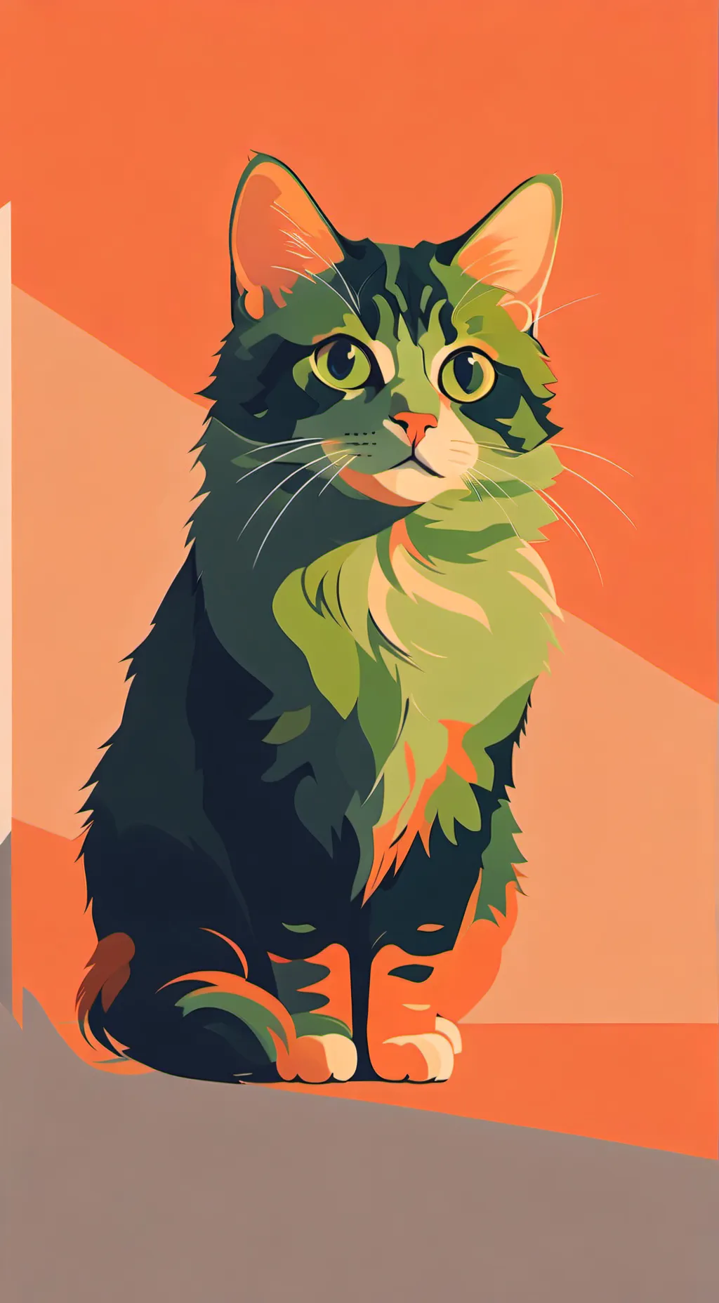 ai character: cat deku background