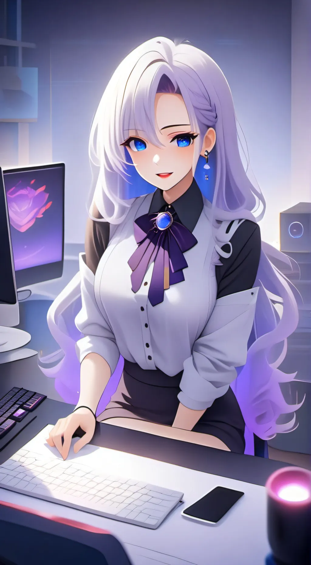 ai character: Mizuki background