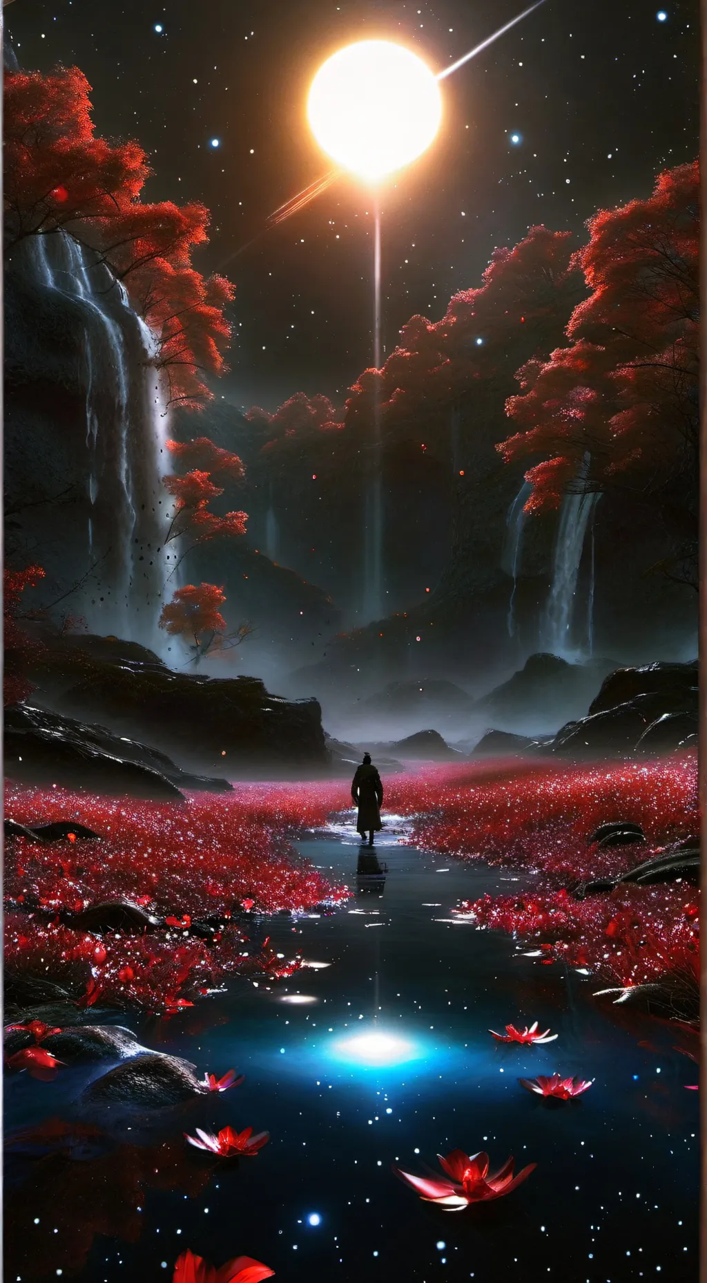 ai character: Sun & Moon sister! background