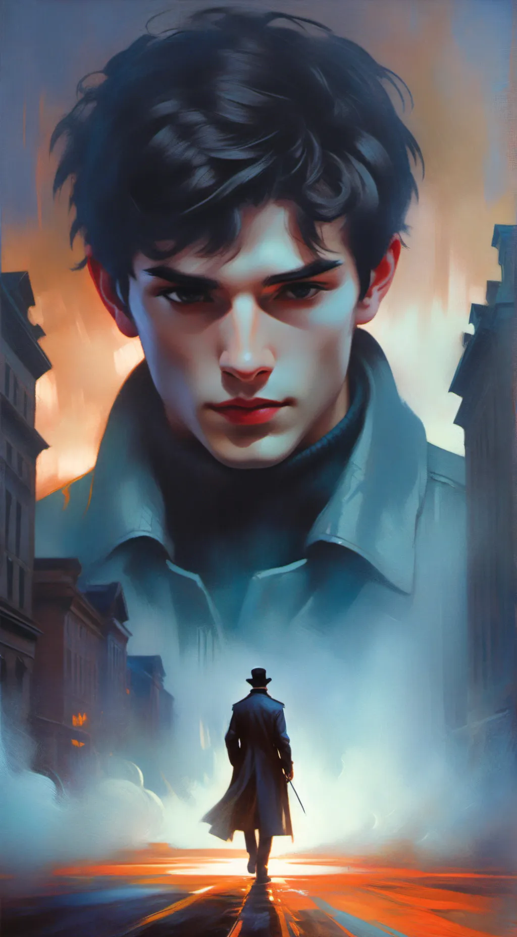 ai character: Justin  background