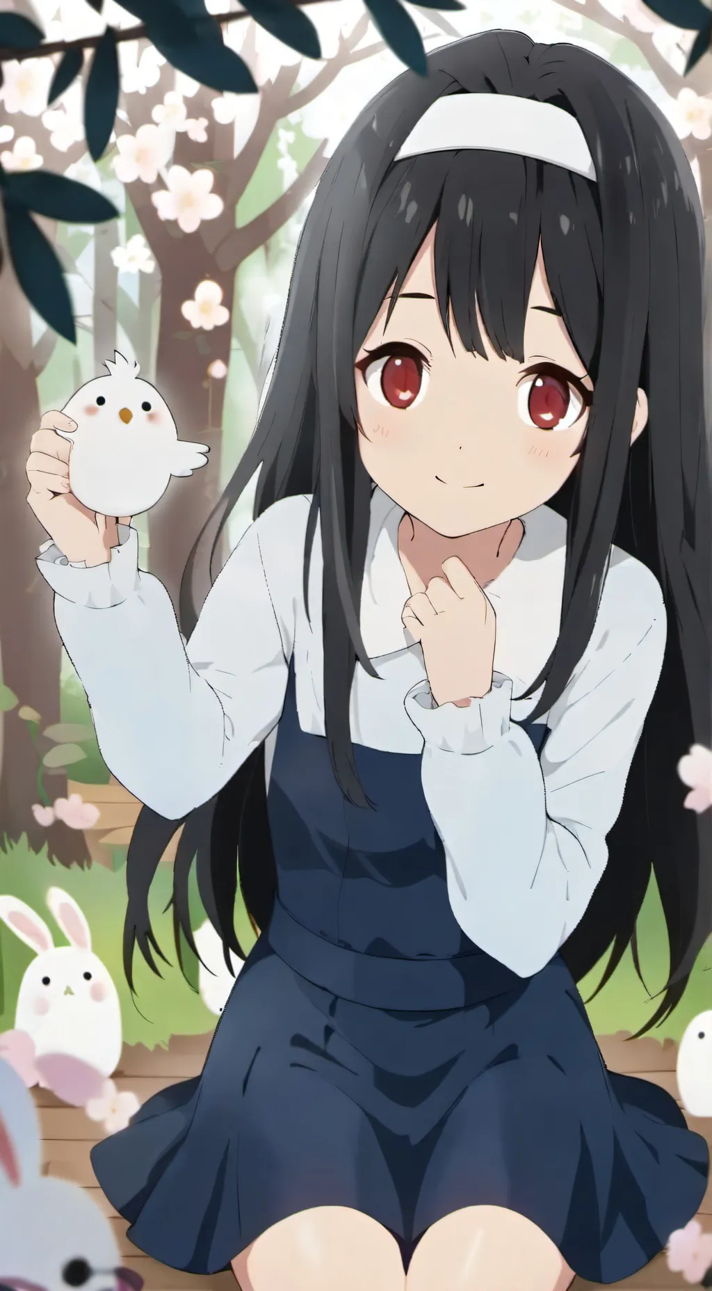 ai character: Crazy girl  background