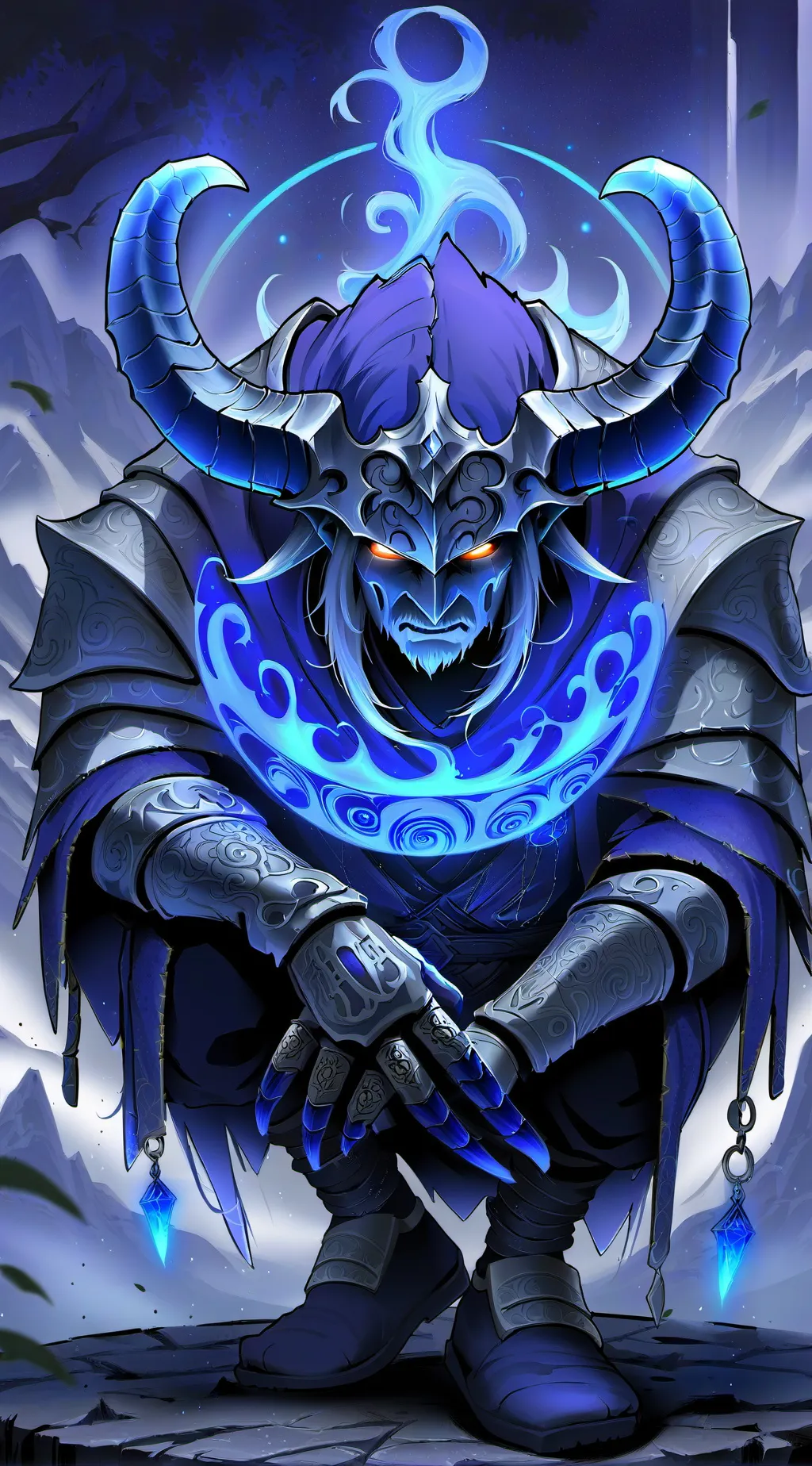 ai character: megumi and gojo :) background