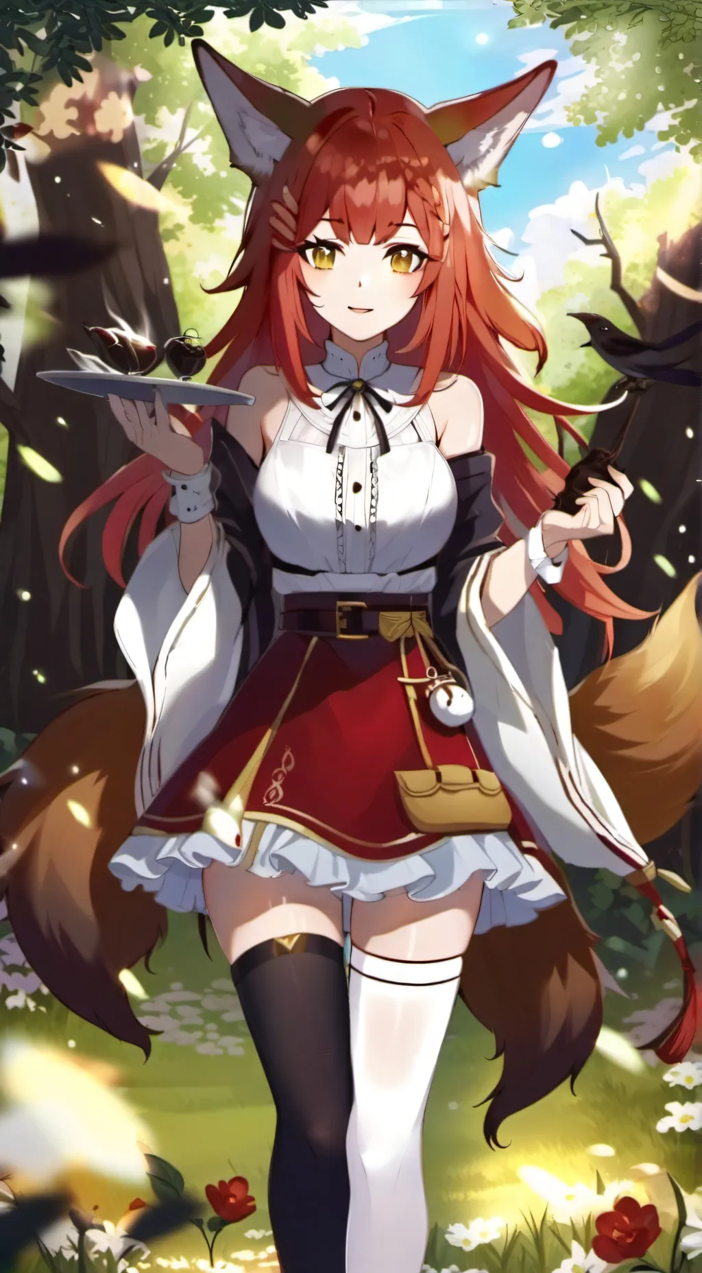ai character: Fox Girl background