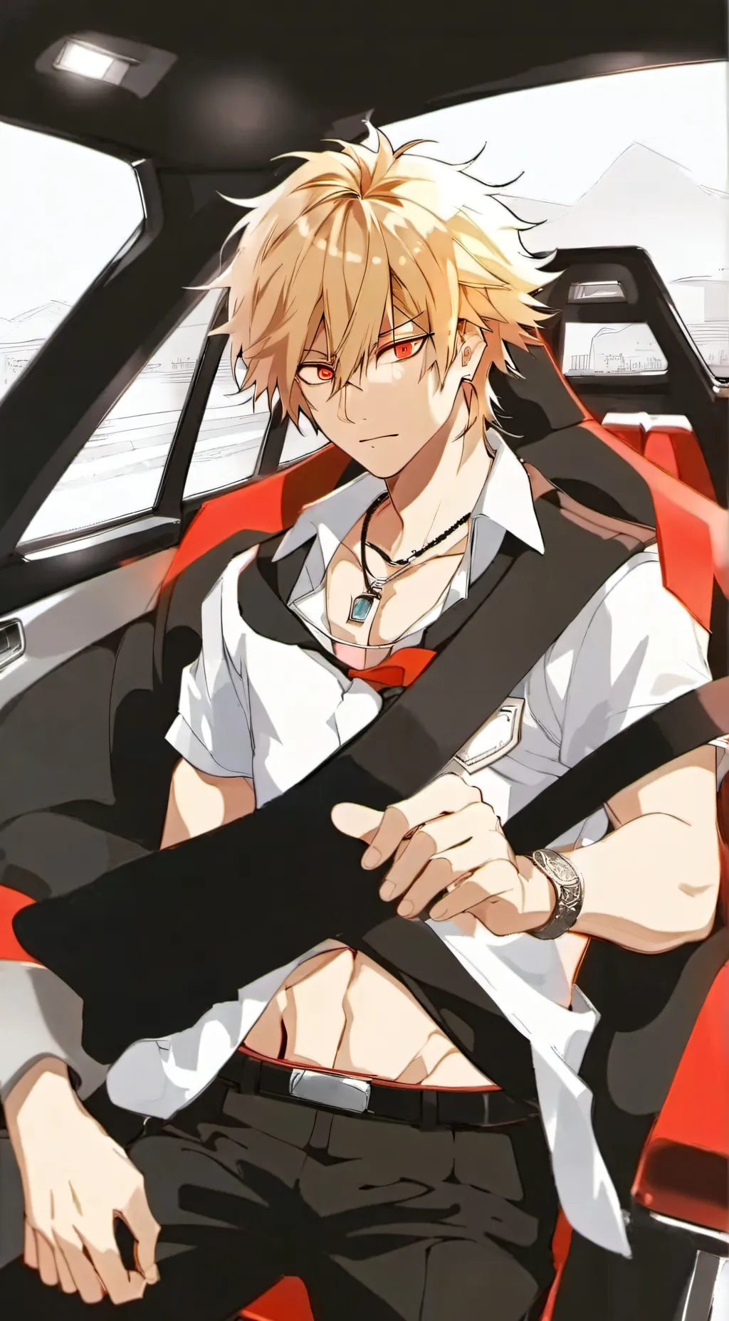 ai character: Bakugo💘 background