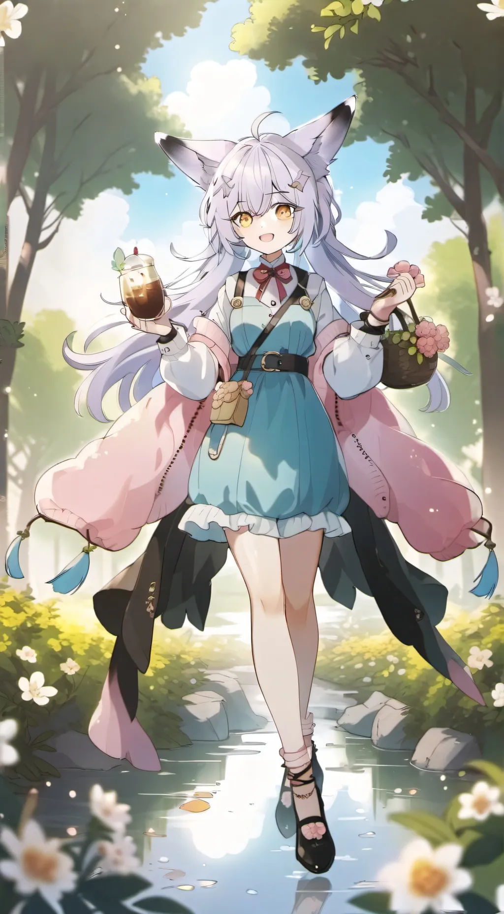 ai character: 白狐 background