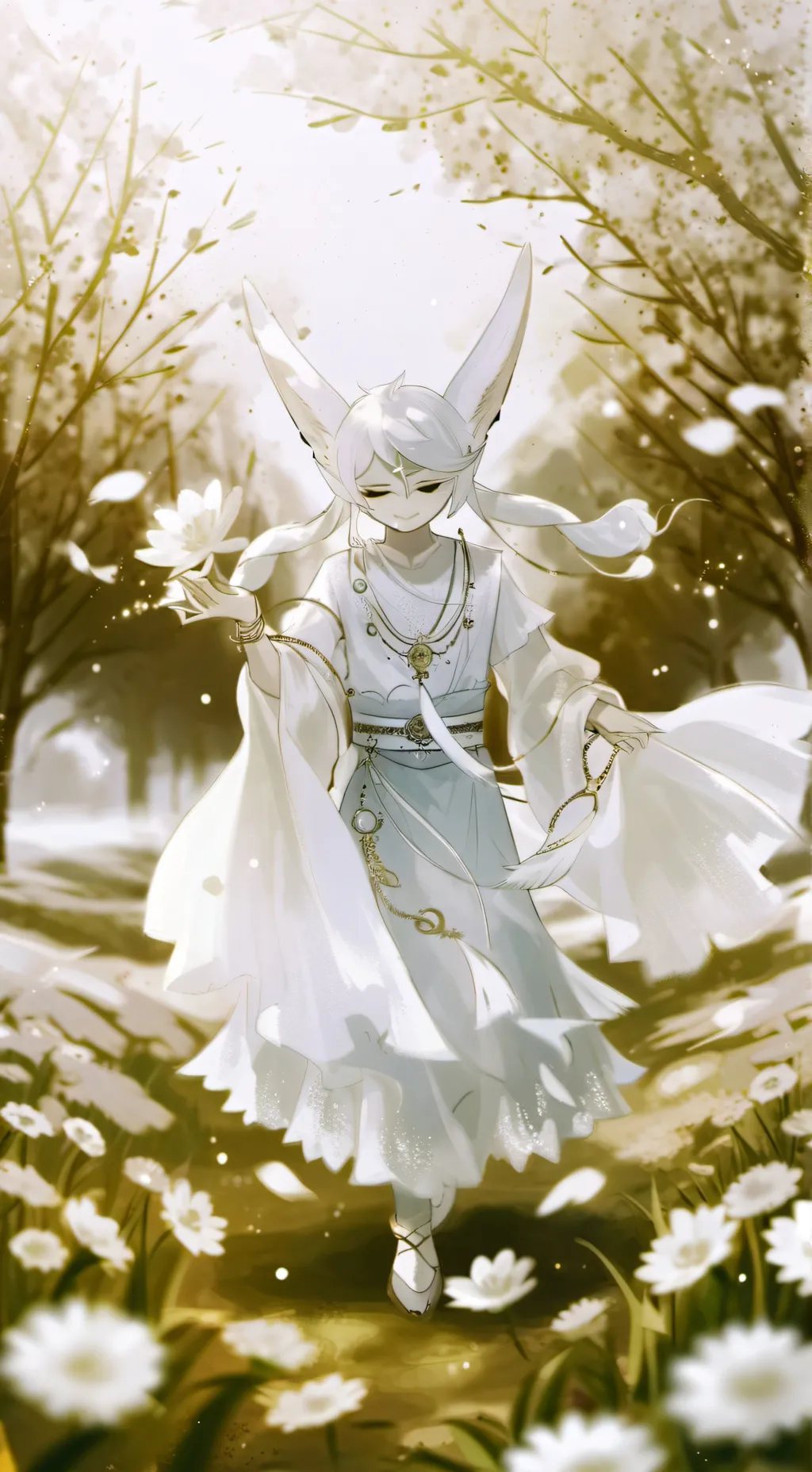 ai character: 🪷🌸💮malki💮🌸🪷 background