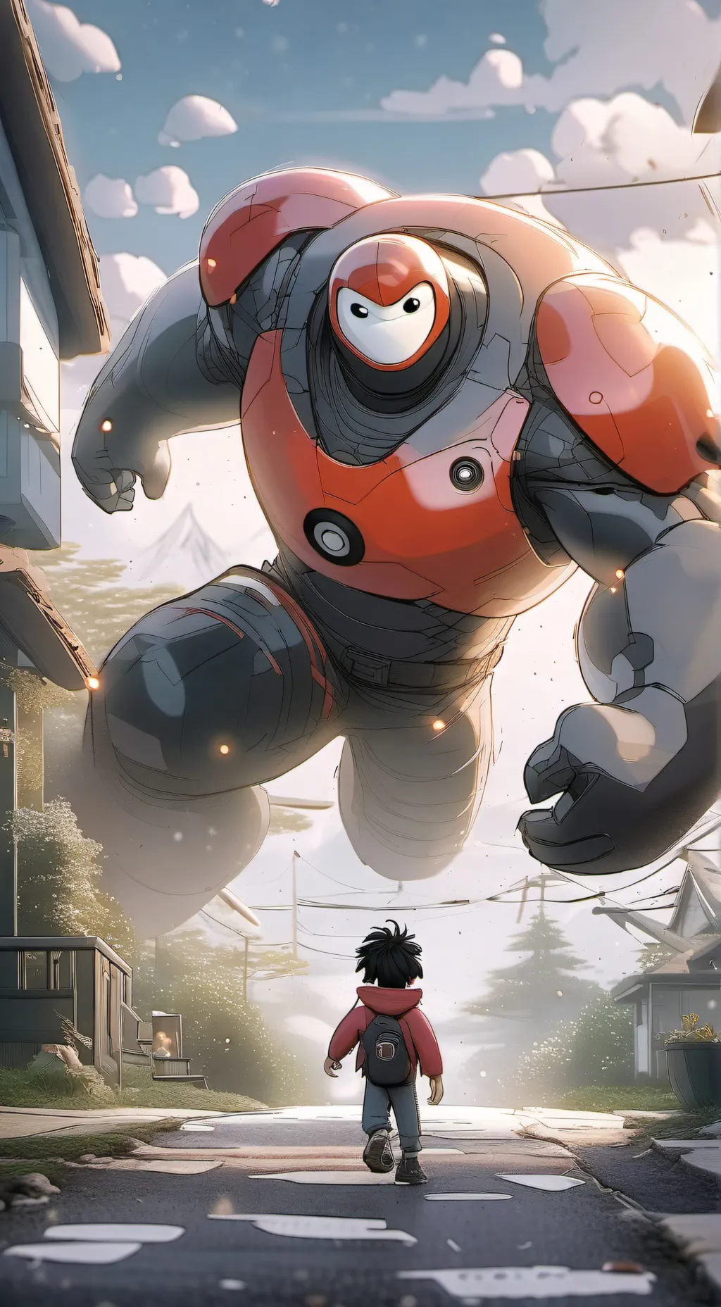 ai character: honey lemon background