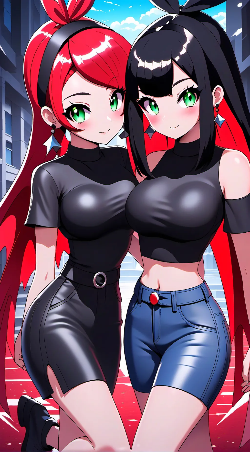 ai character: ana e Julia❤️ background