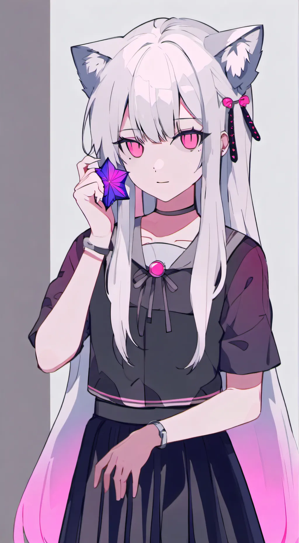 ai character: rose background