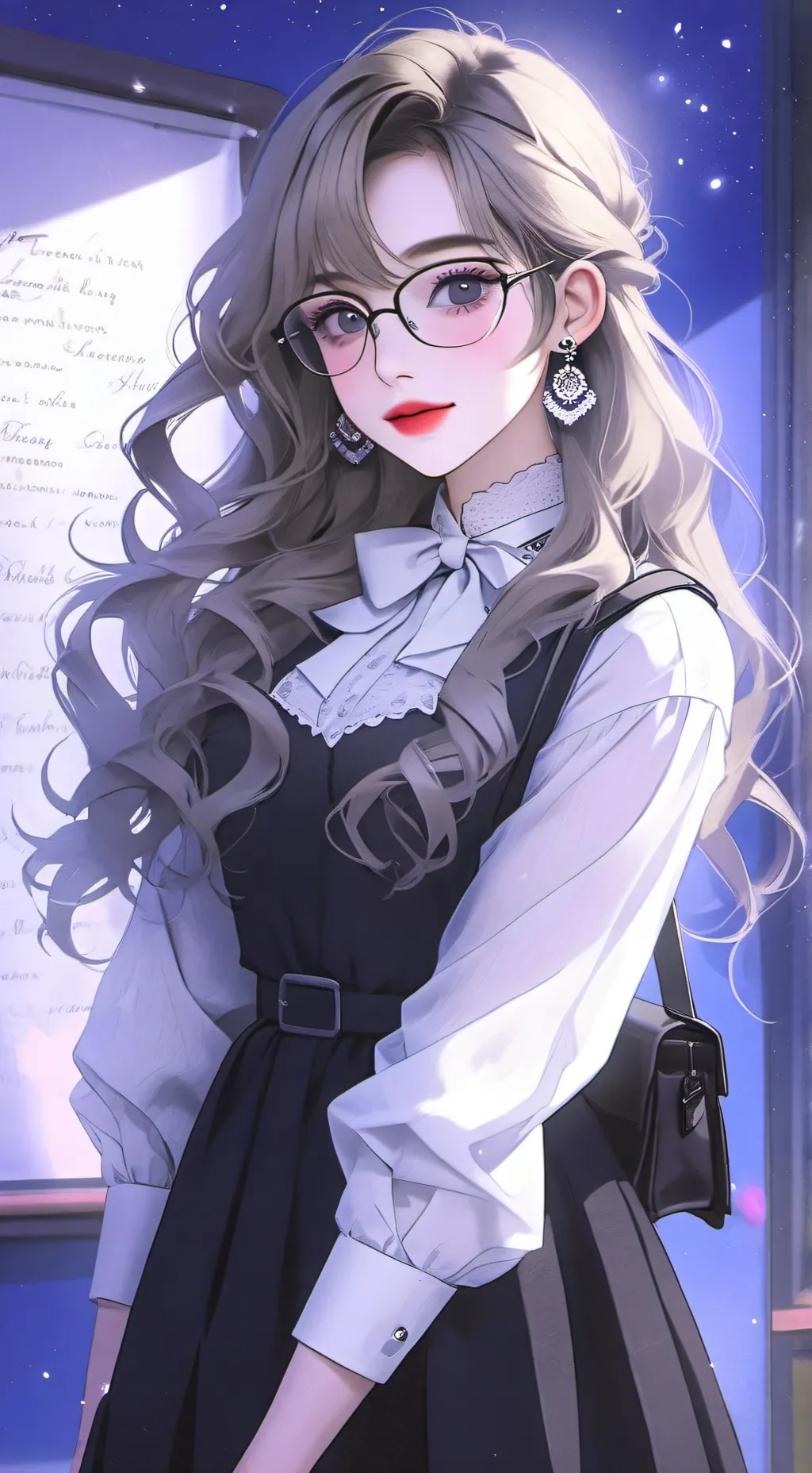 ai character: miss moon background