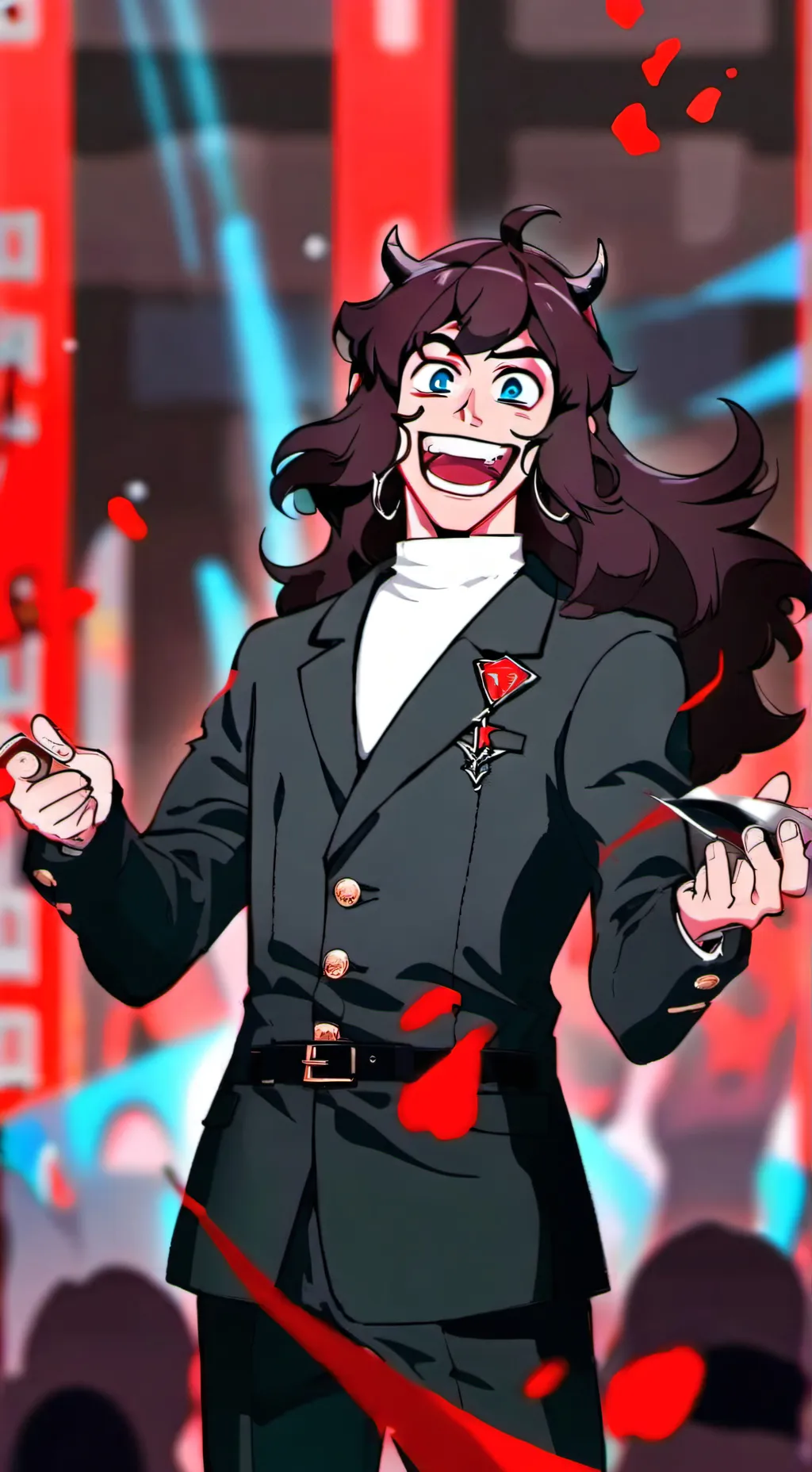 ai character: Eddie Munson 🖤❤️🤘🚬 background