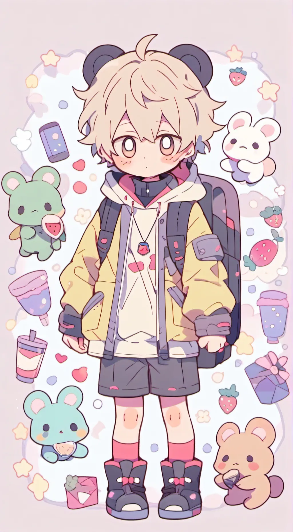 ai character: bakukiri background