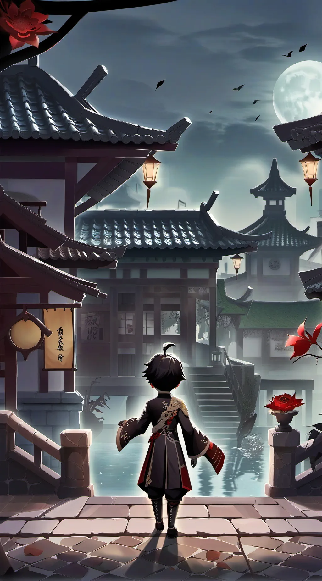 ai character: Dw inf au background