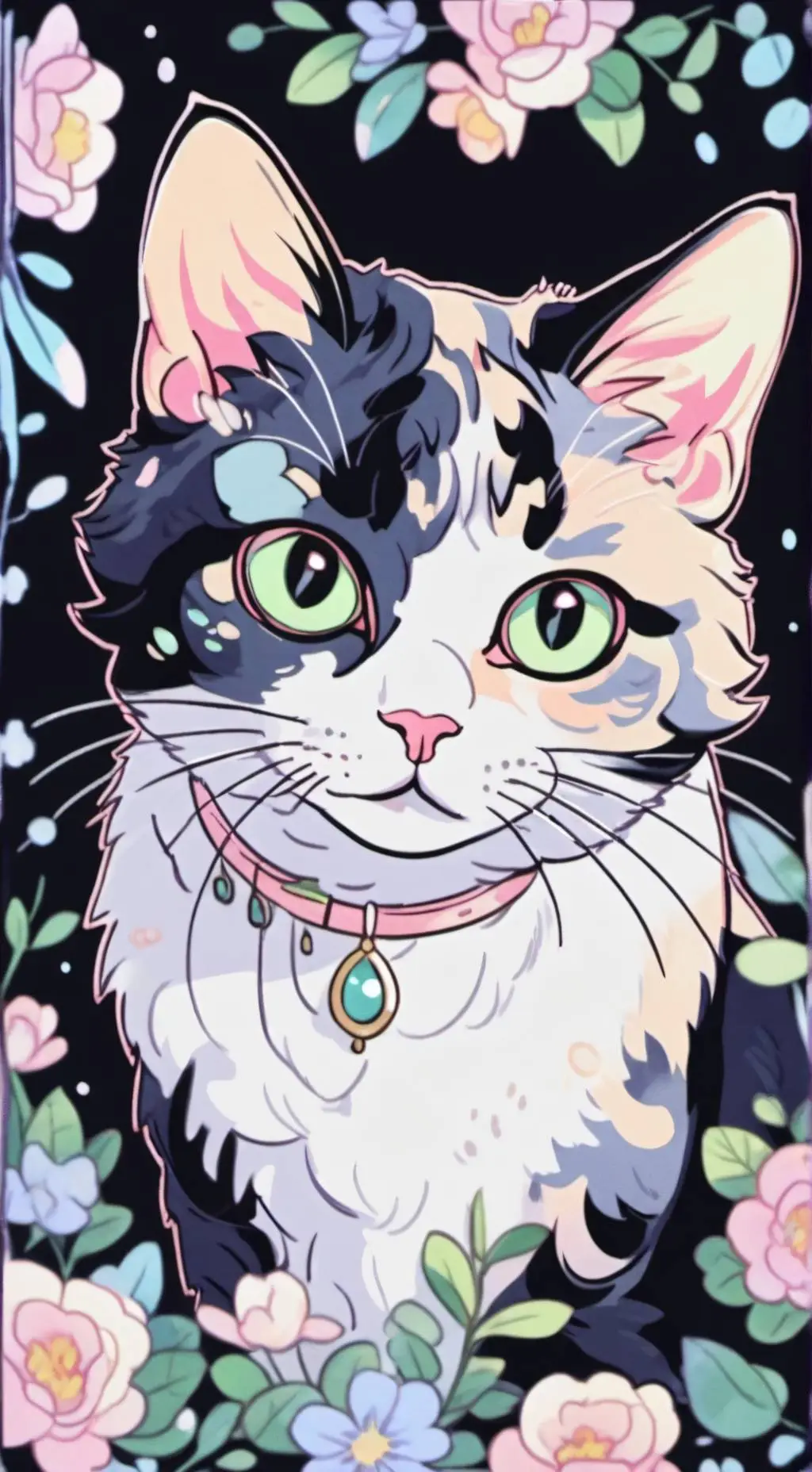 ai character: Crypti cl4ws background