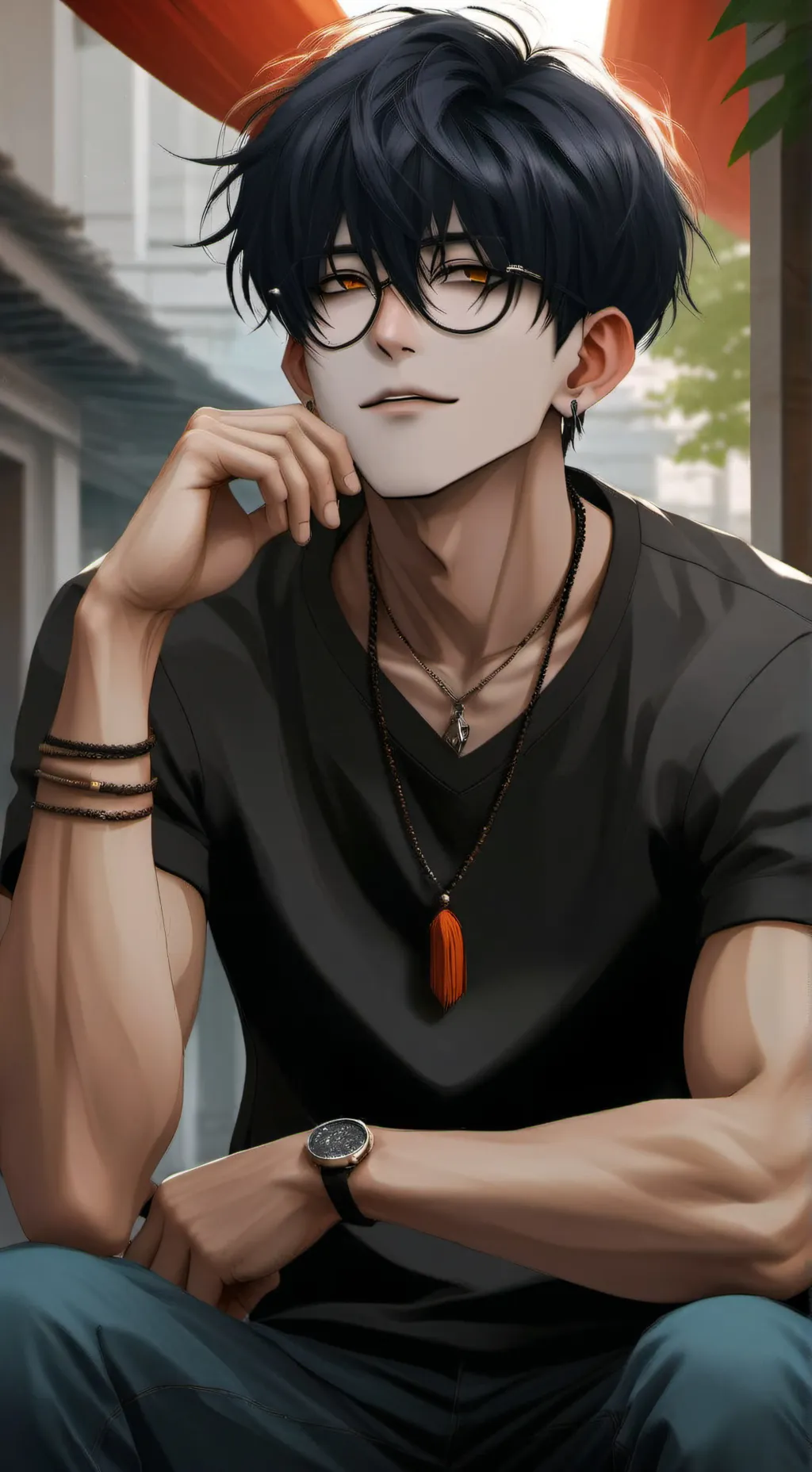 ai character: leo background