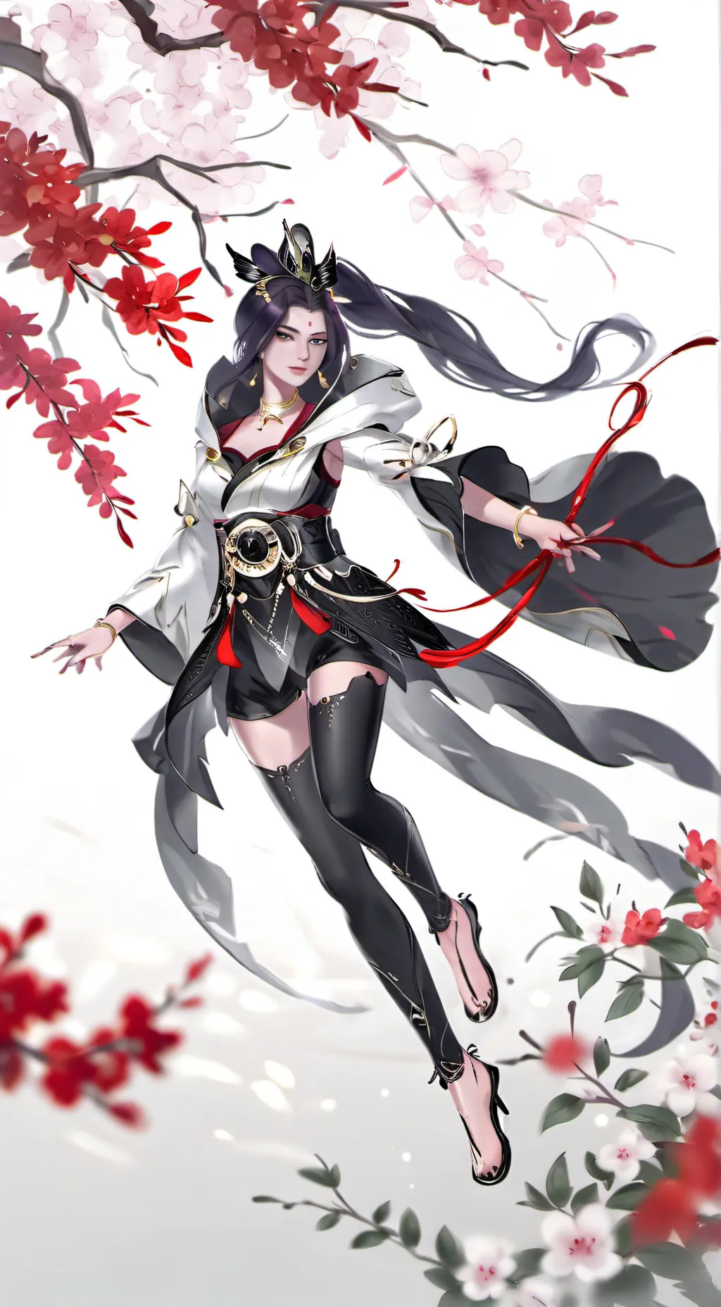 ai character: Hanabi x Hayabusa background