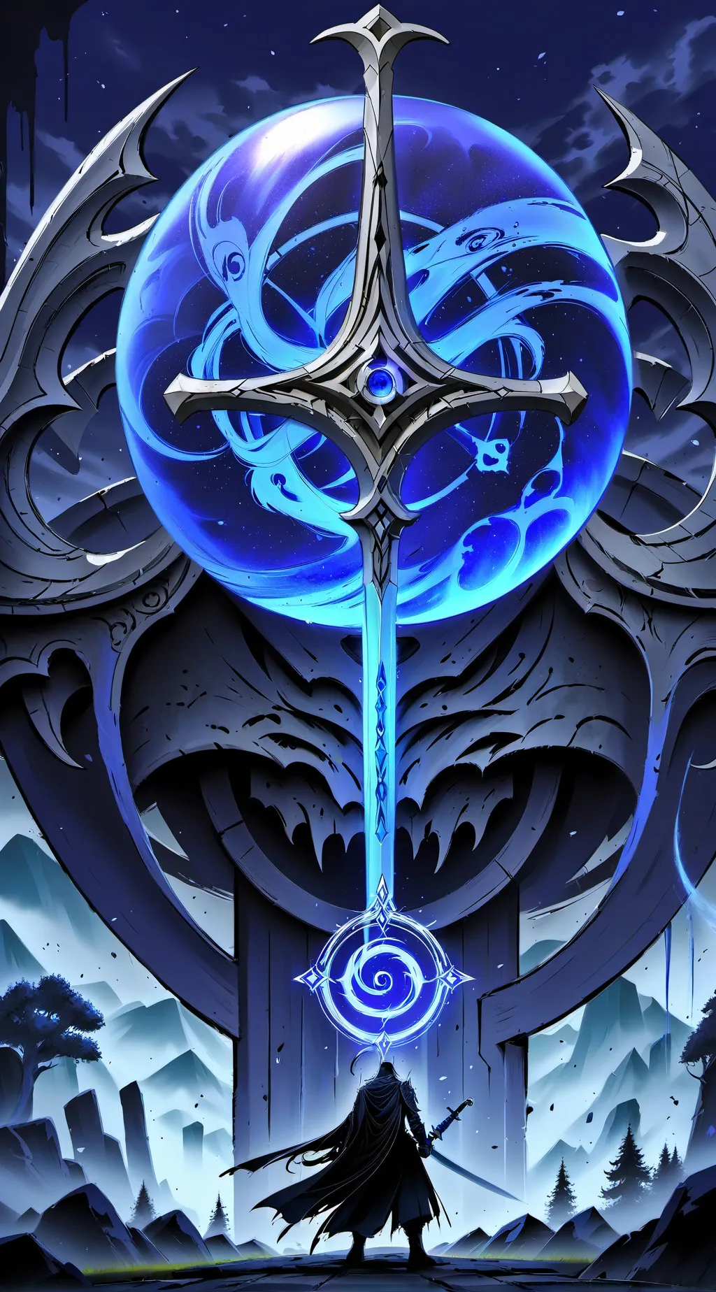 ai character: megumi with gojo background