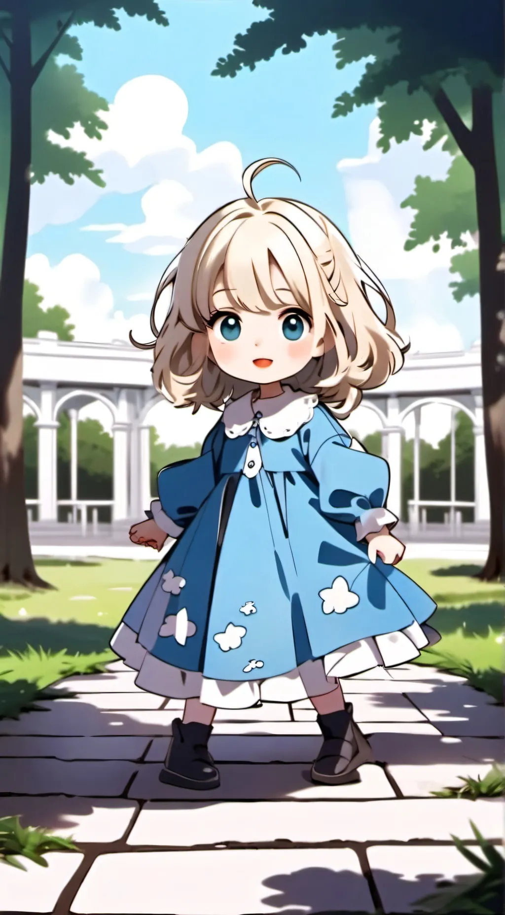 ai character: Park background