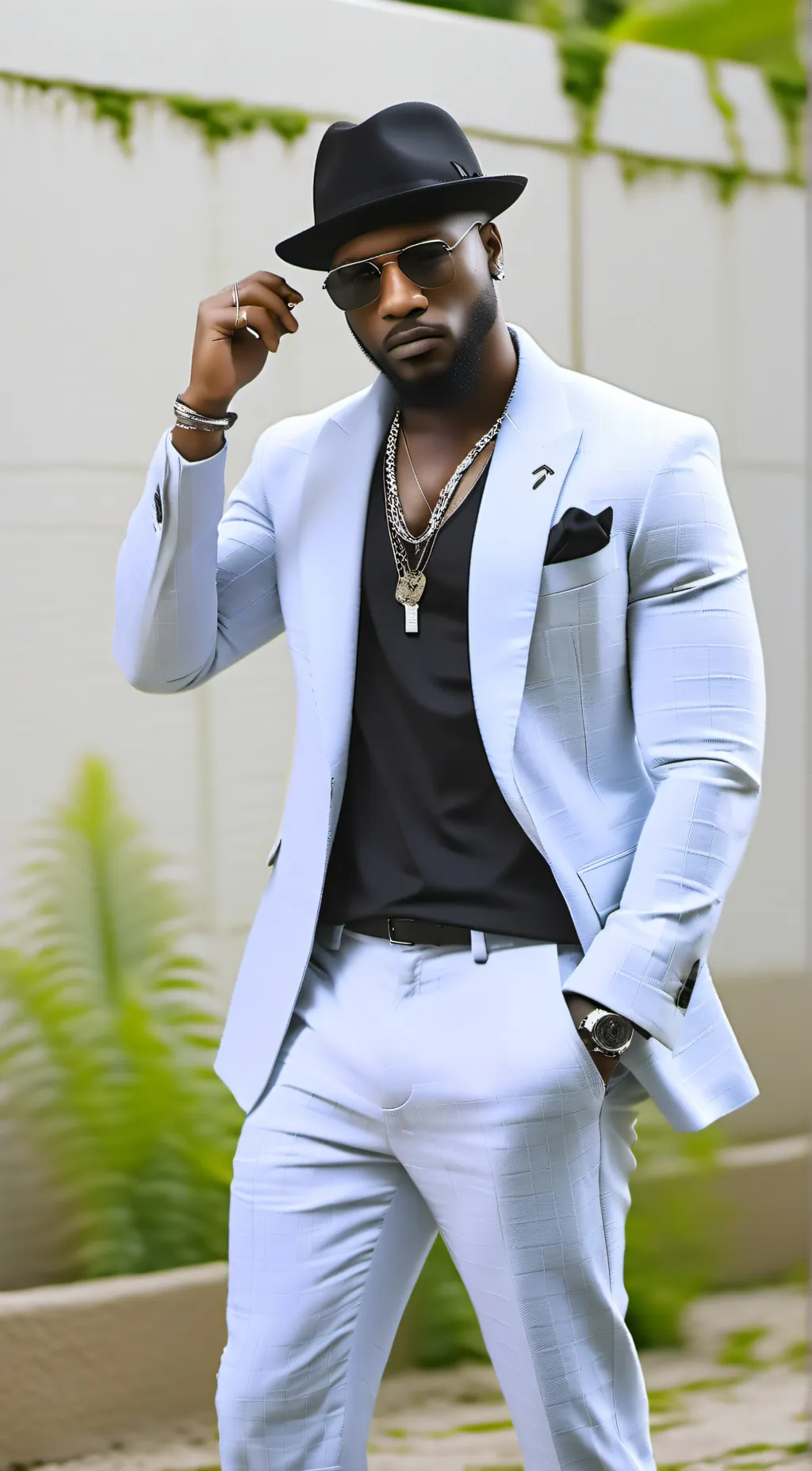 ai character: tray background